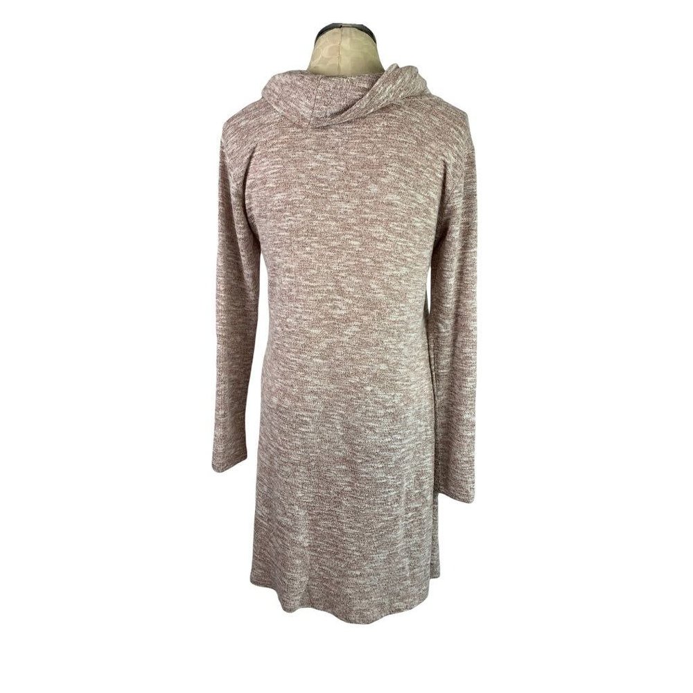Medium Knox Rose Women's Cowl Neck Lightweight Pink Sweater Dress